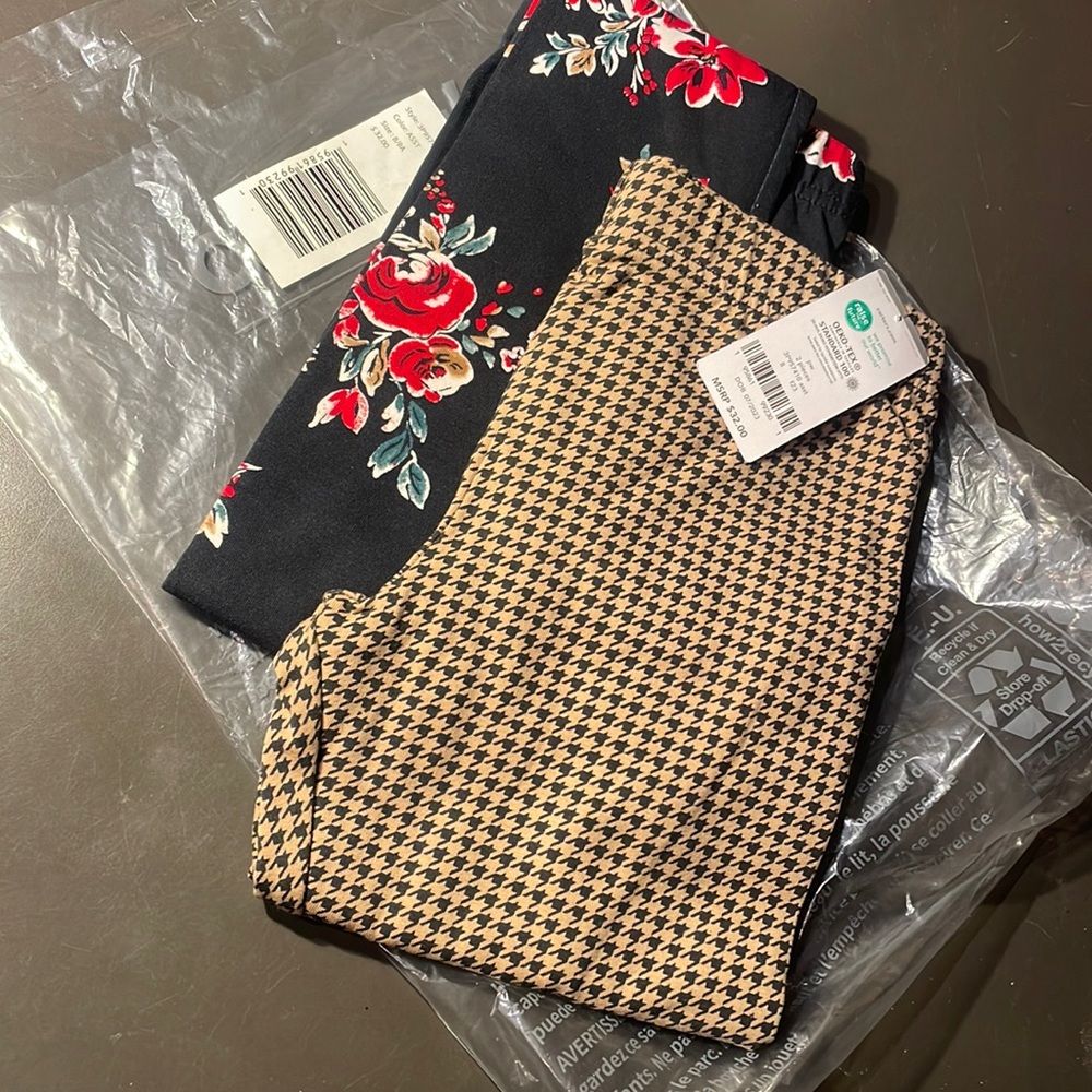 NWT Bundle: 2 Pairs of Patterned Leggings